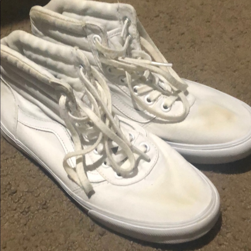 White hightop vans